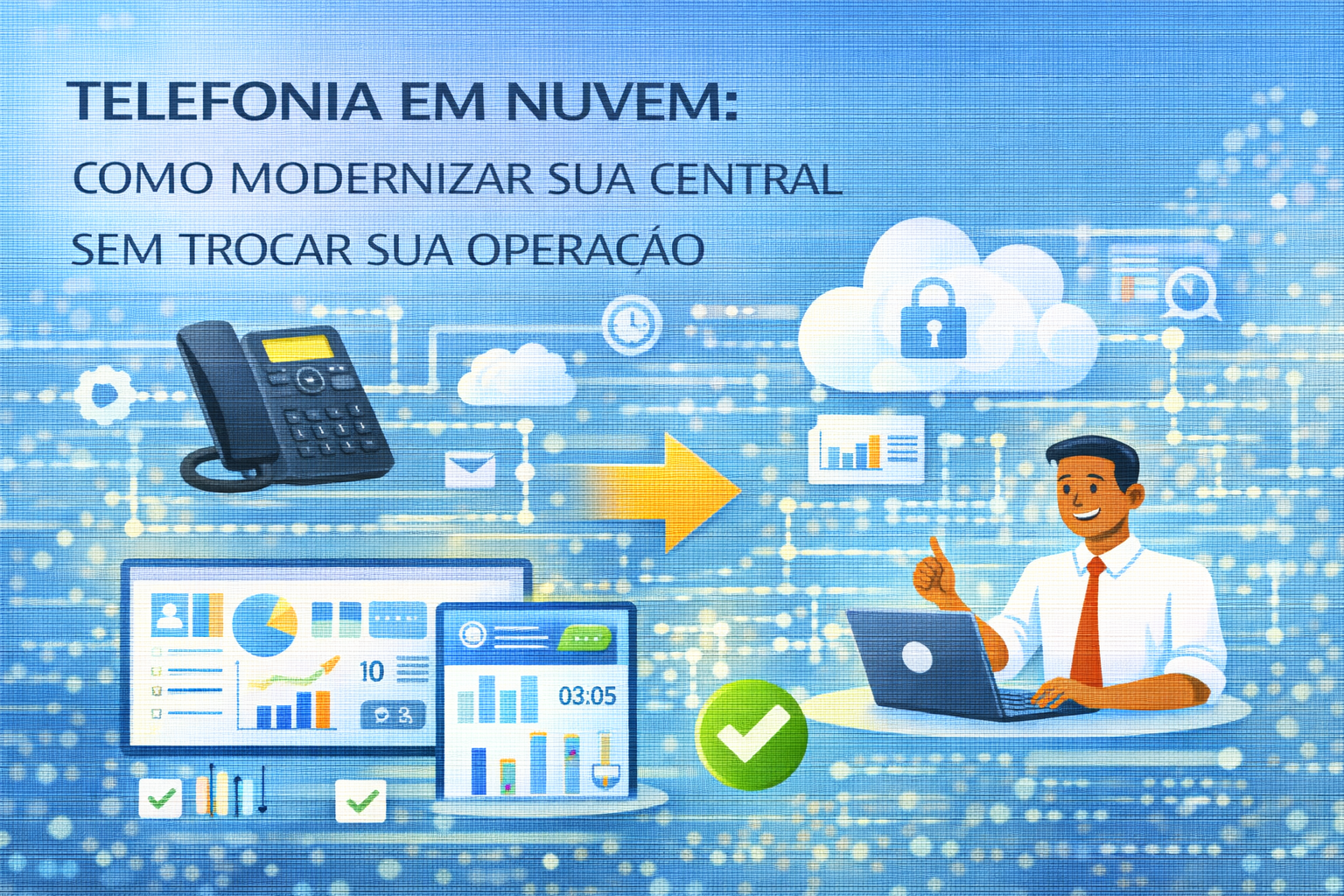 Telefonia em nuvem: como modernizar sua central sem trocar sua operação