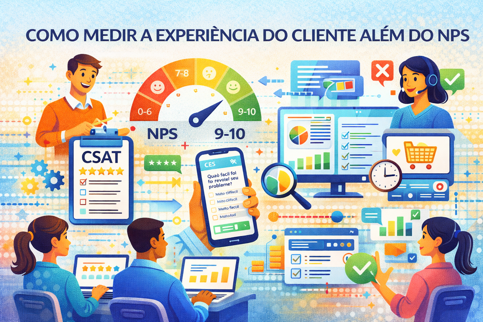 Como medir experiência do cliente além do NPS