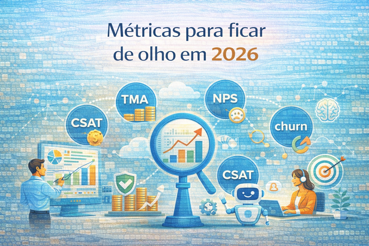 Métricas de atendimento para ficar de olho em 2026