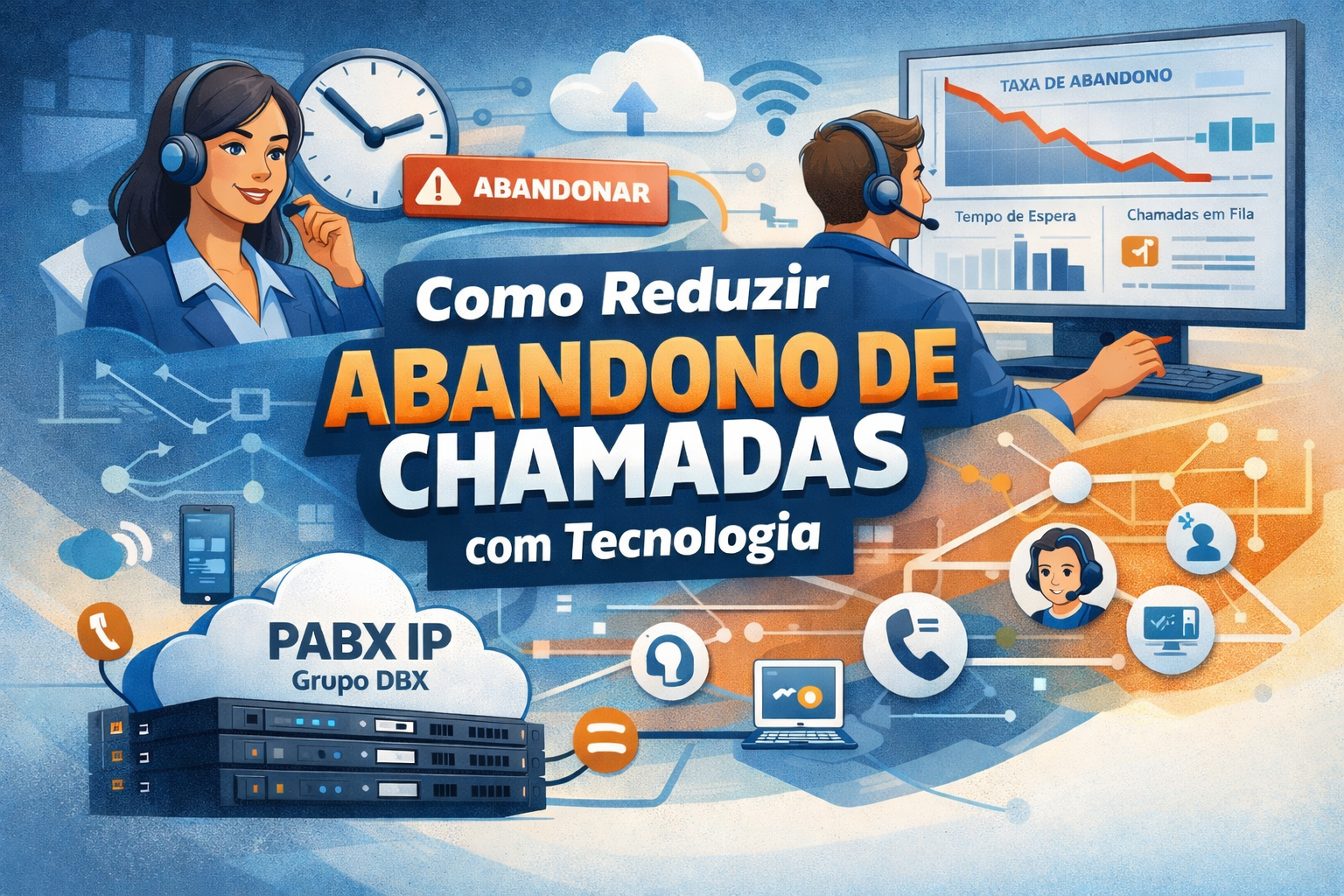 Como reduzir abandono de chamadas com tecnologia