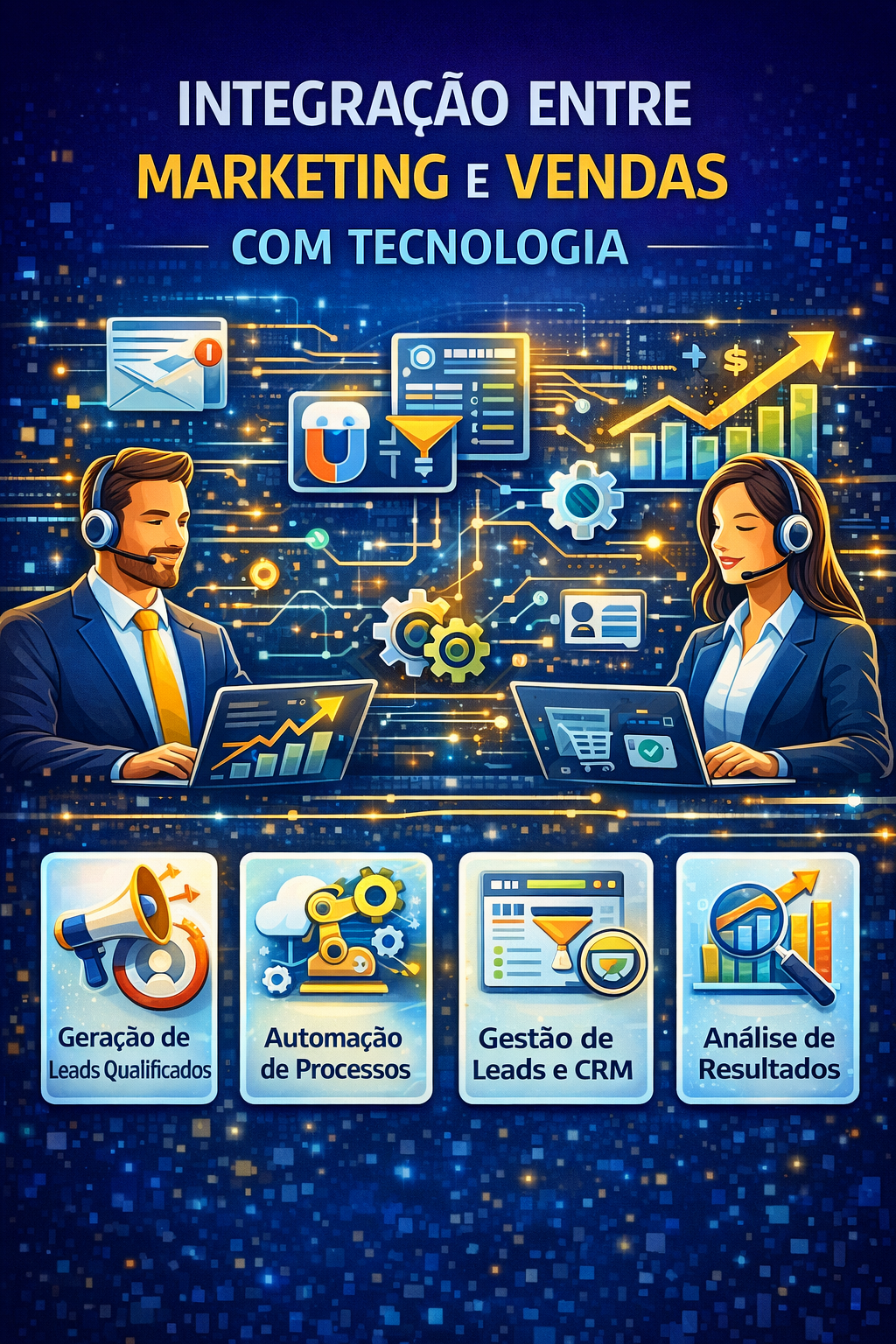 Integração entre marketing e vendas com tecnologia