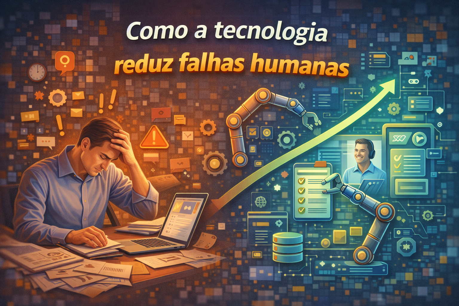 Como a tecnologia reduz falhas humanas